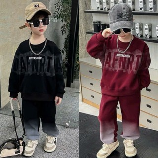 【Combo 2 bộ Set bộ thu đông Áo nỉ bông hình Labubu kèm quần nỉ bo gấu. Áo Hoodie có mũ cho bé từ 8-30kg 