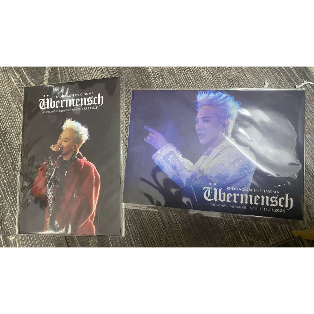 G-Dragon in cinema post card quà tặng cgv