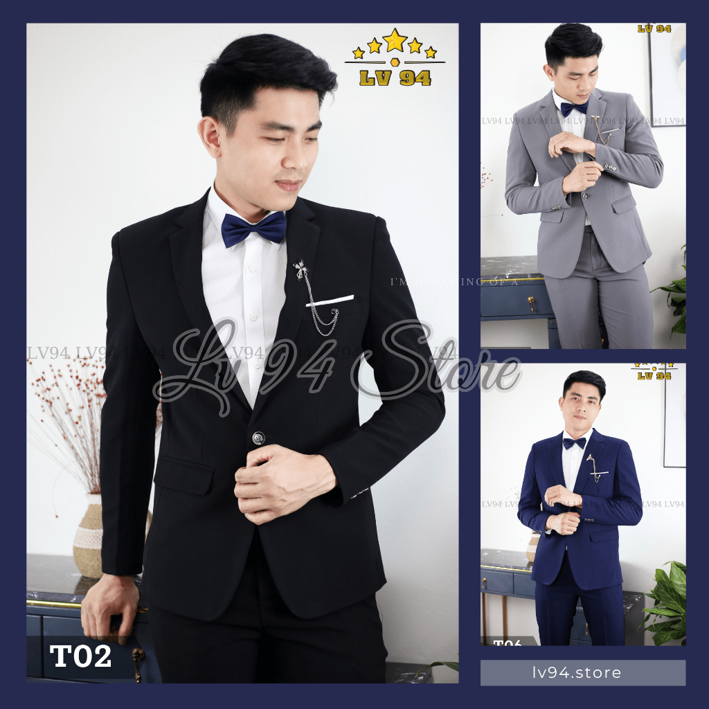 Bộ Vest Nam Cao Cấp LV94 – Phong Cách Qúy Ông Trẻ Trung & Lịch Lãm