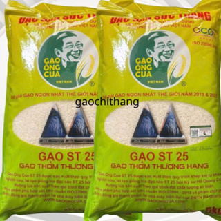  10kg gạo st25 chính hãng ông cua -tinh hoa đồng lúa việt 