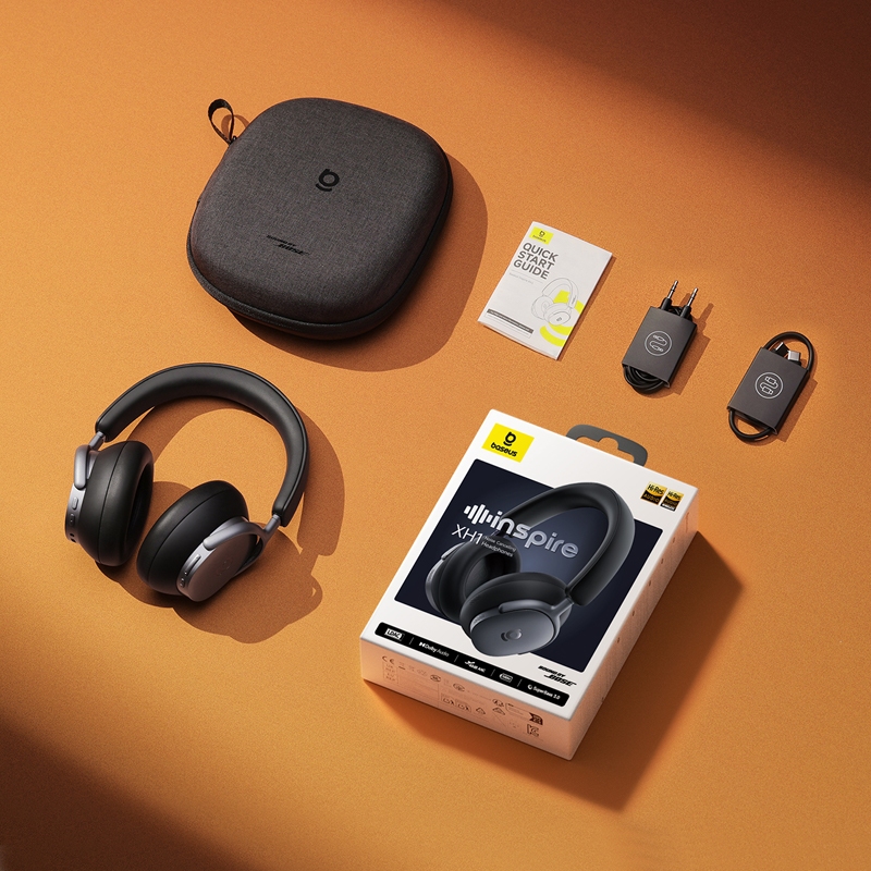 Tai Nghe Baseus Inspire XH1 Sound by Bose, Pin 100H, Chống ồn ANC, Dolby Audio | BigBuy360 - bigbuy360.vn