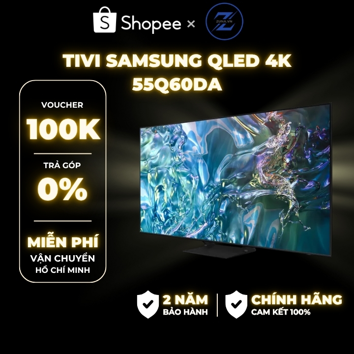 Tivi QLED Samsung 55 inch 55Q60DA - Bảo hành 24 tháng