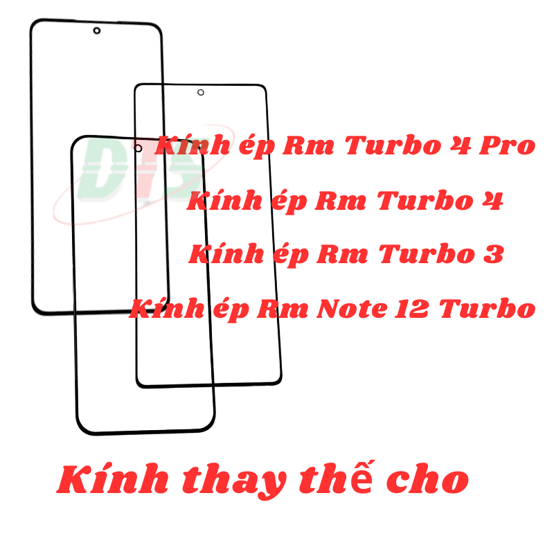 Mặt kính ép cho RM Turbo 3/ Turbo 4/ Turbo 4 Pro/ Note 12 Turbo