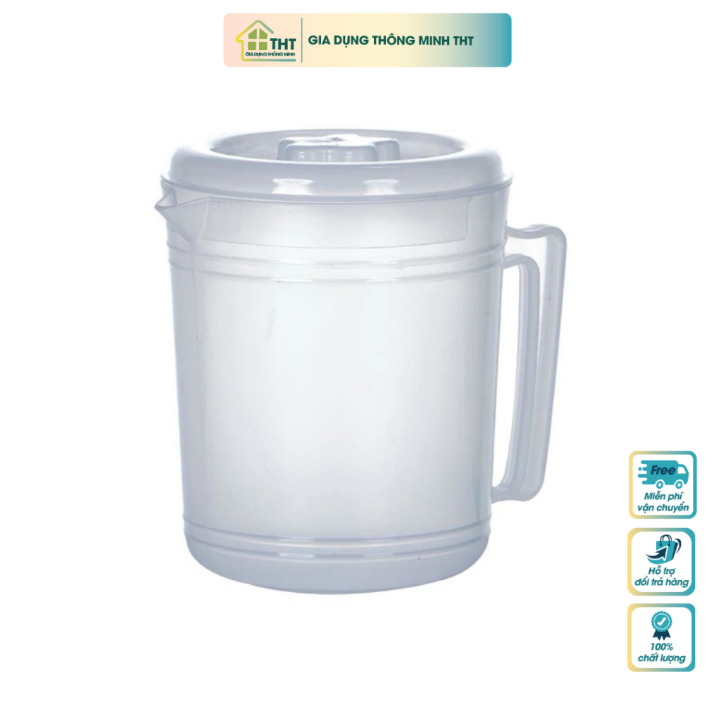 Ca nhựa vi sô 1 lít, ca nhựa đựng nước 6086 - THT SHOP