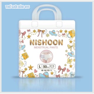  50 Băng Vệ Sinh Quần NIshoon Free Ship Đủ size từ 30-80kg Cho Chị Em   Có Che Tên Sản Phẩm   