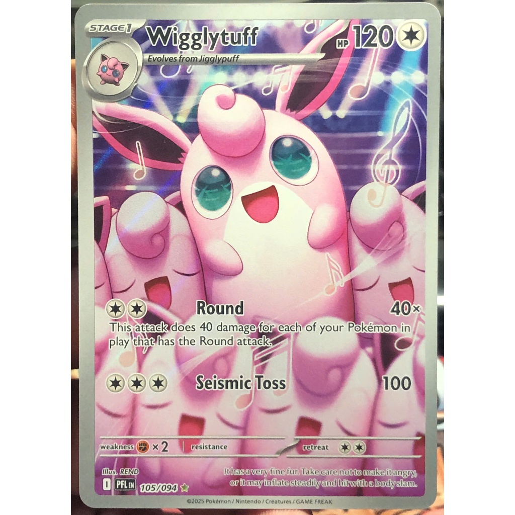 [KW2 Pokemon] [EN] Thẻ Wigglytuff - 105/094 - Illustration Rare
