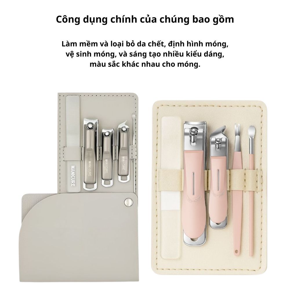 Ảnh 6 của Bộ dụng cụ làm móng tay chân BEABIAI 8 món làm nail, chất liệu cao cấp, chuyên nghiệp, đa năng