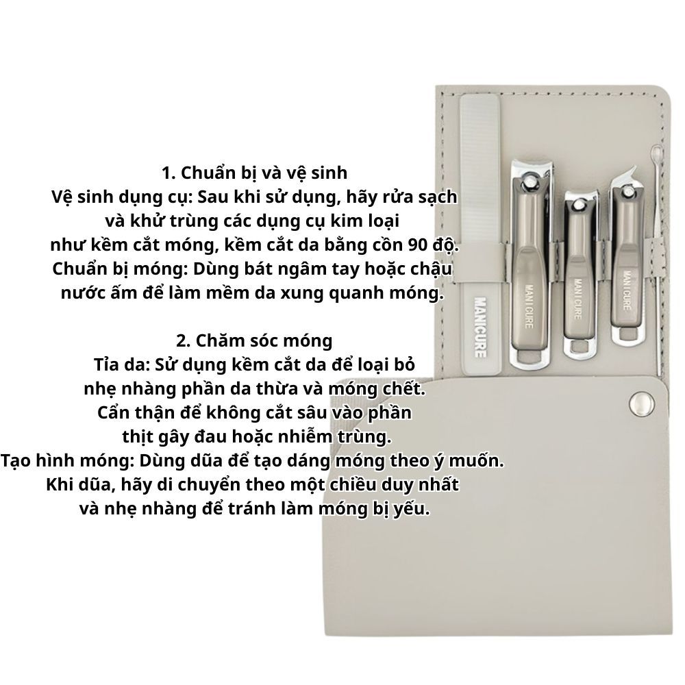 Ảnh 7 của Bộ dụng cụ làm móng tay chân BEABIAI 8 món làm nail, chất liệu cao cấp, chuyên nghiệp, đa năng