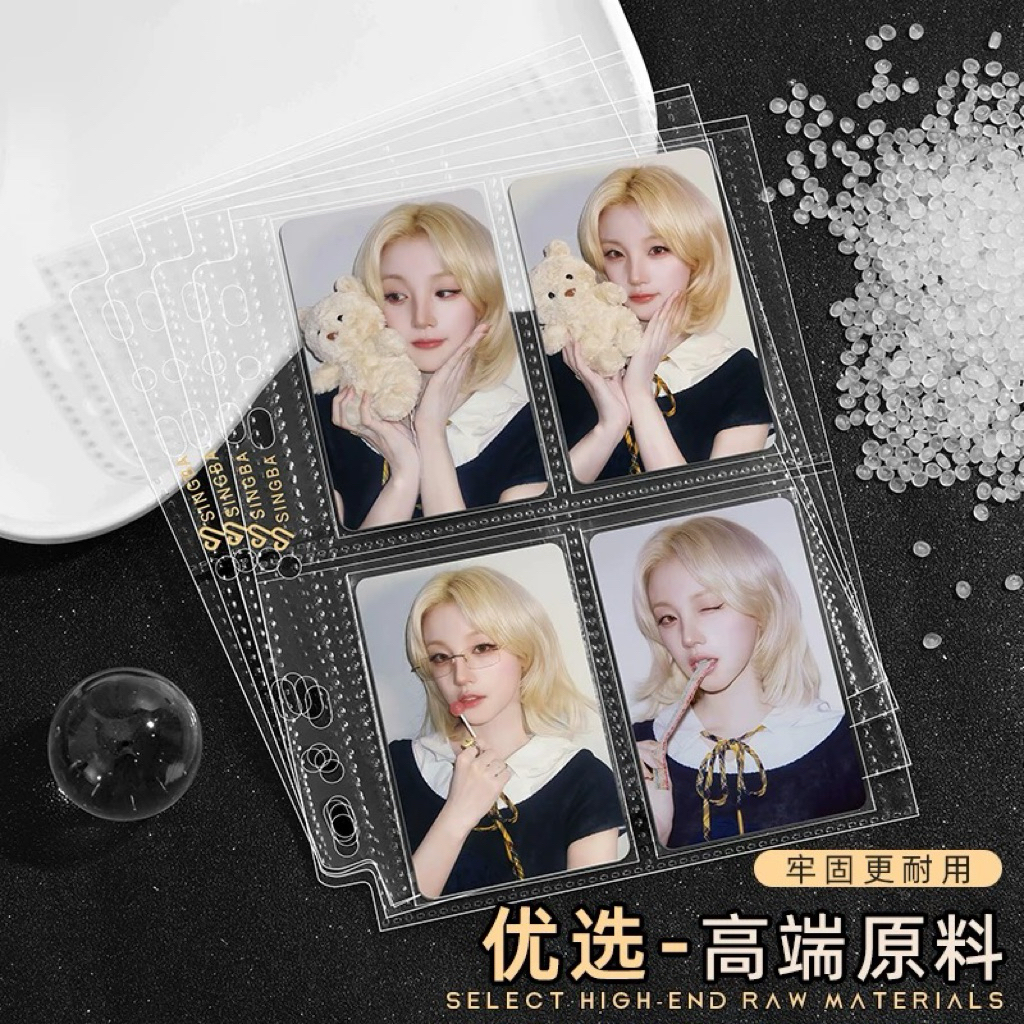 Sheet A5,a4 SINGBA Trong Suốt/Matte/Cát Mịn,Sheet Đựng ảnh,card,pola