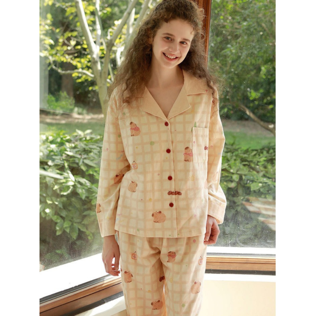 After Bath - Bộ Thu Đông Pyjama Cotton Butterscotch Bunny PJ230