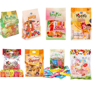  Thạch Long Hải Dài 500g  Thạch Trái Cây Sữa Chua Natty Caramen Kimiko 990g 