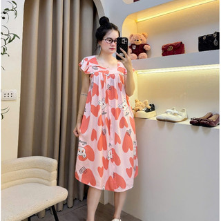 Váy lanh bầu siêu mát