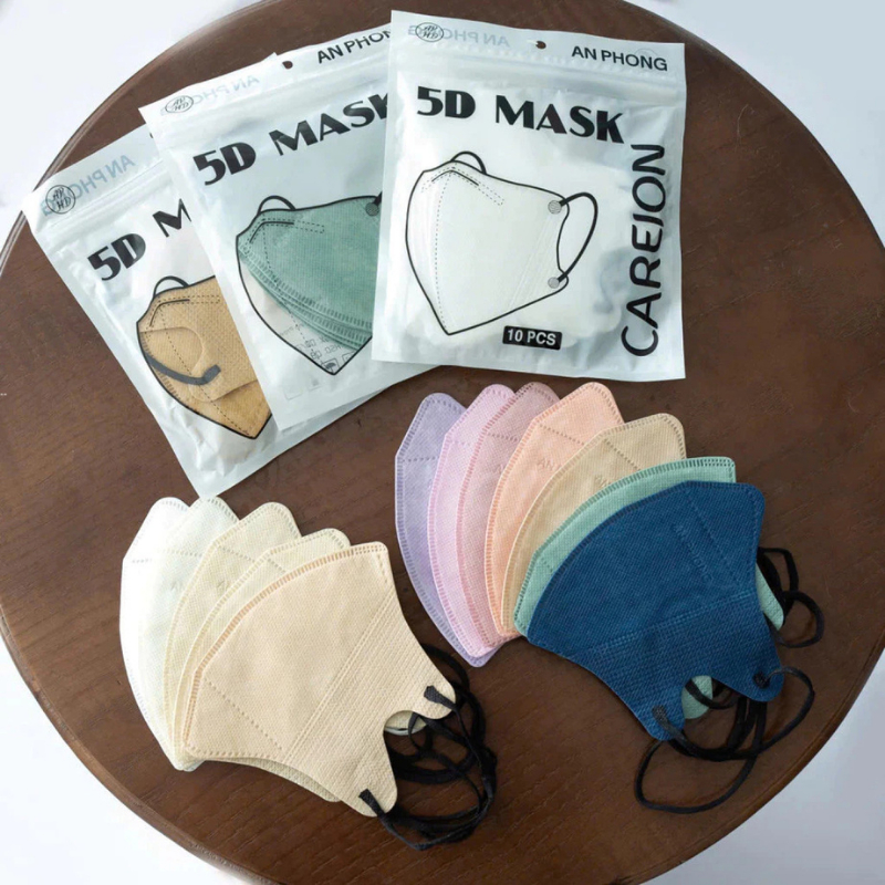 [COMBO 200 chiếc] Khẩu Trang 5D THÁI LAN,5D MASK CAREION Kháng Khuẩn,nhiều Màu Lạ Siêu Đẹp