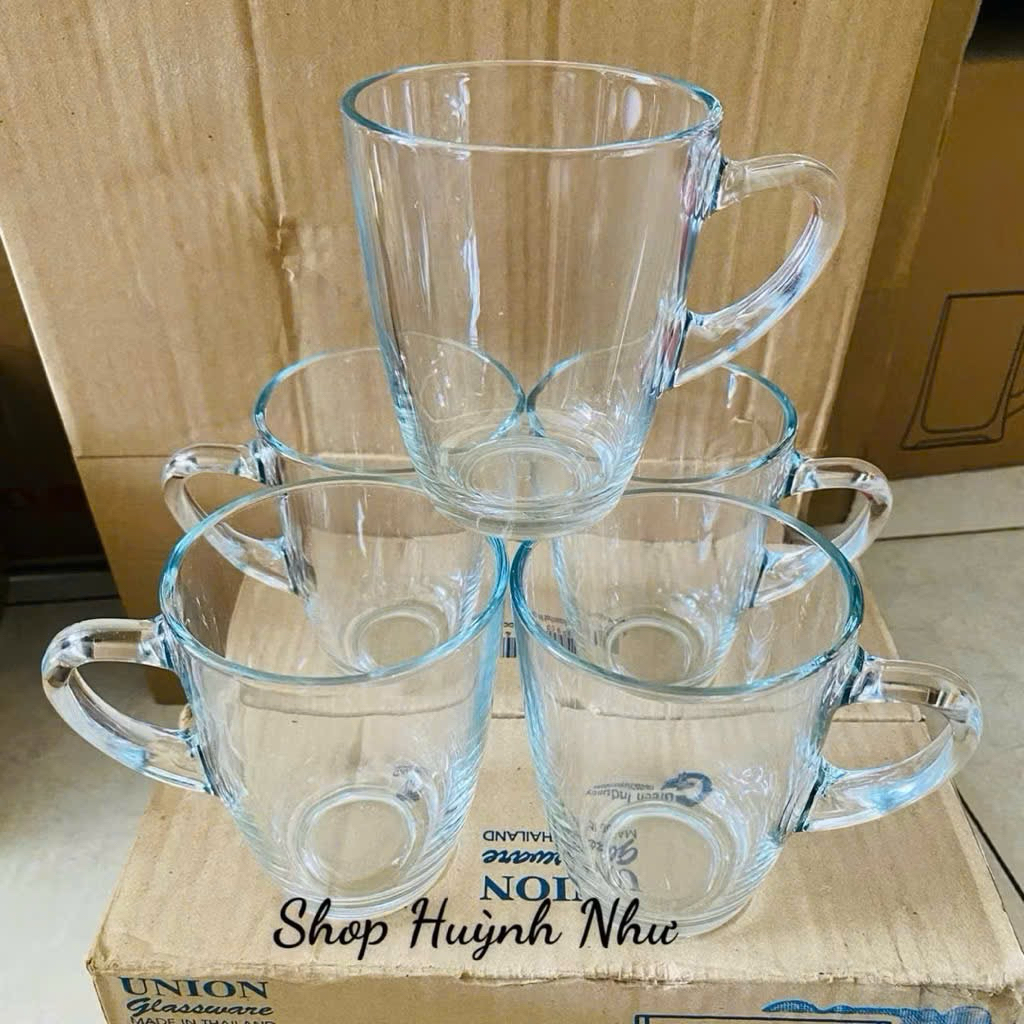 [CHÍNH HÃNG]Sét 6 cái Cốc thủy tinh uống trà nóng UG 343 340ml bộ 6 cái Thái Lan