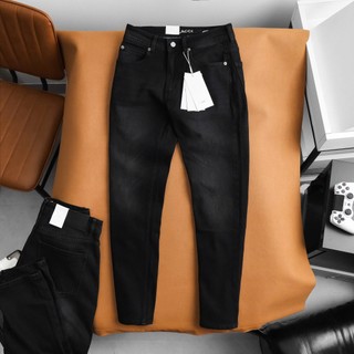  Quần Jean Dài Nam Đen Wash LCD1 Form Slim-fit chất vải co giãn nhẹ ống 15-18cm Hàng VNXK - Tuantustore 