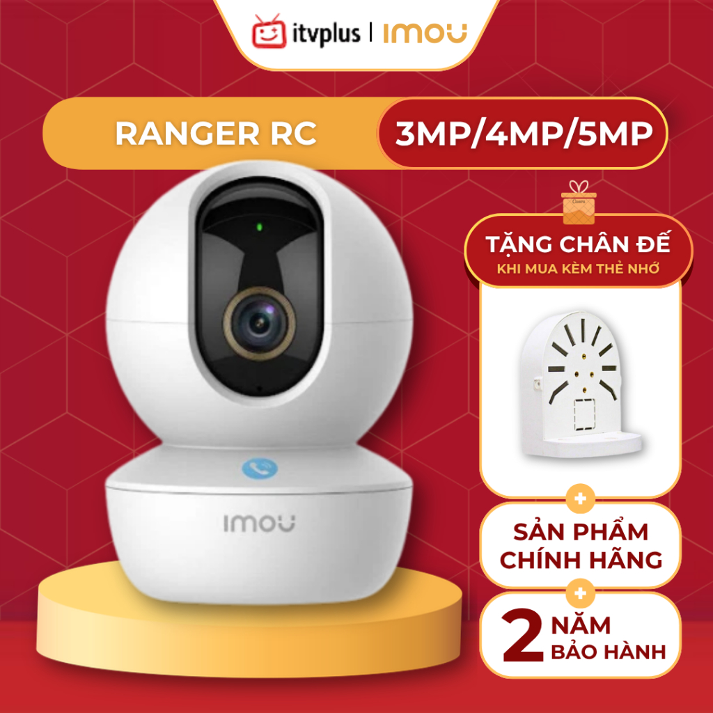 Camera Wifi trong nhà IMOU Ranger RC 3MP/4MP/5MP - Gọi Điện Thoại 2 Chiều, Quay quét 360 | BigBuy360 - bigbuy360.vn