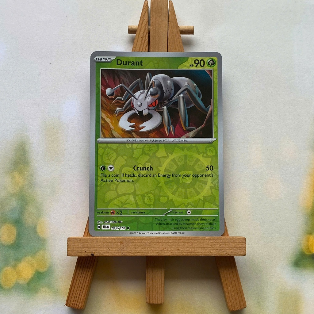 Thẻ hình Pokemon Durant 014/159 - Lá bài lẻ Journey Together Common Reverse Holo tiếng Anh