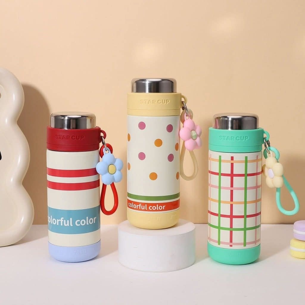 Ly nhiệt cao cấp 500ml hoạ tiết siêu dễ thương 500ml