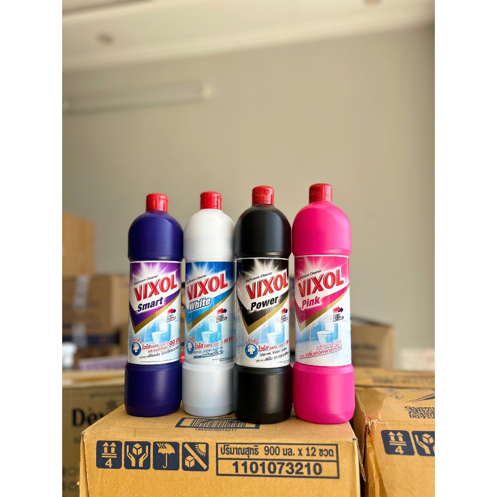 Nước Tẩy Toilet Vixol 900ml – Tẩy Bồn Cầu, Diệt Khuẩn 99.9%, Khử Mùi – Smart/White/Power/Pink