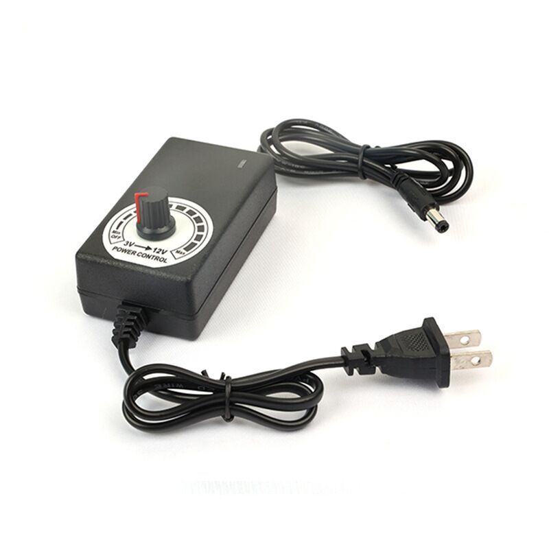 Nguồn adapter điều chỉnh điện áp 12V có dimmer núm vặn từ 3V-12V, adapter 3-12V
