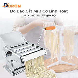 Máy cán mì 3 lưỡi dao làm bánh đa năng, phù hợp gia đình