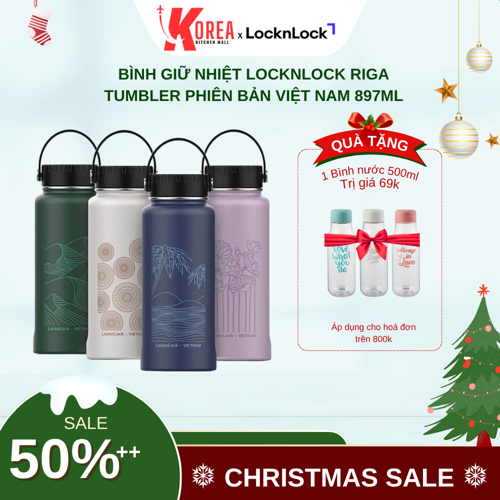 Bình giữ nhiệt LocknLock Riga Tumbler phiên bản Việt Nam 897ml - LHC4160