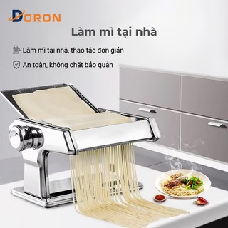Máy cán bột, máy cán mì DORON 2 lưỡi dao làm mì tươi, vỏ bánh đa năng