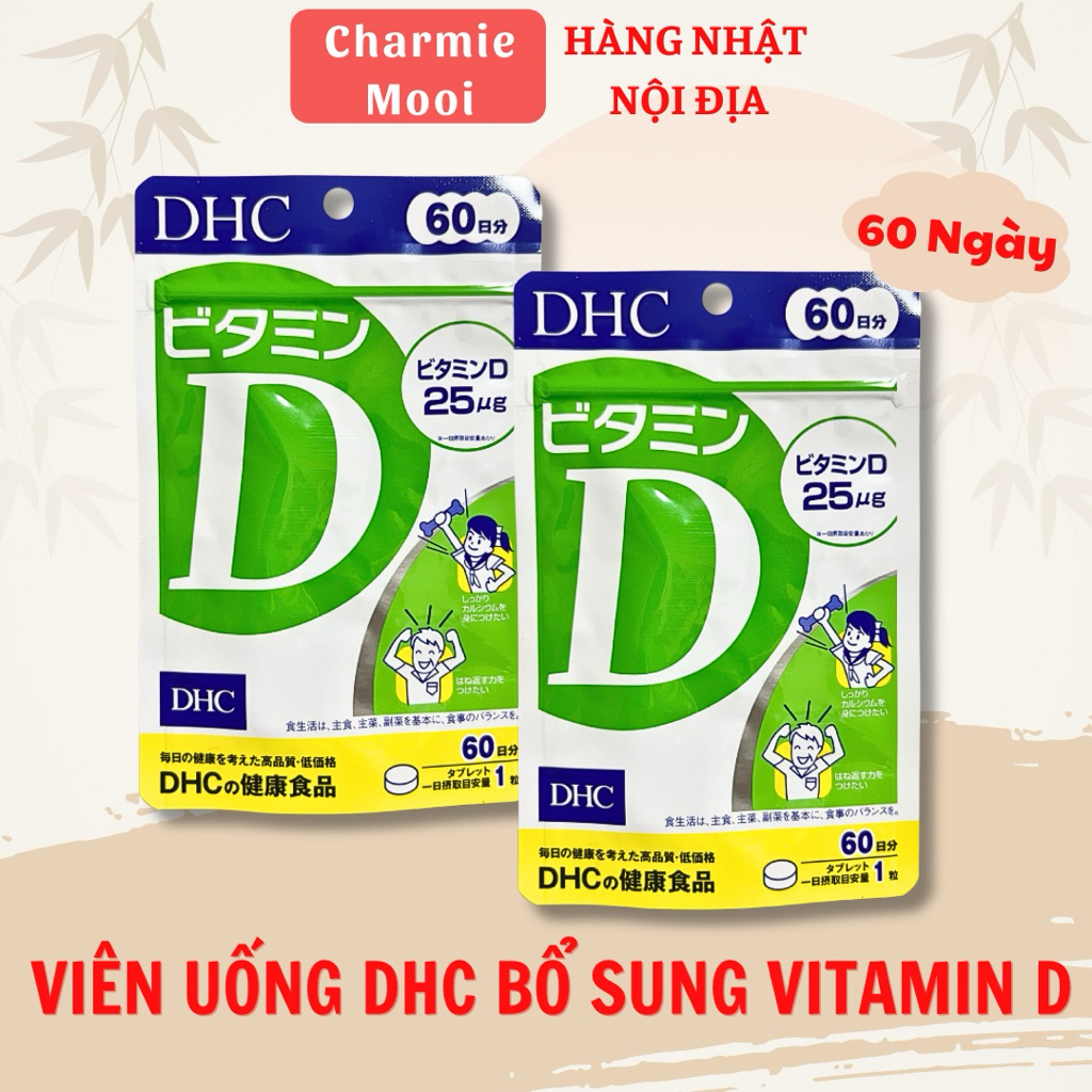 [DATE 2028 ] Viên Uống DHC Bổ Sung Vitamin D3 Hỗ Trợ Hấp Thụ Canxi & Tăng Cường Đề Kháng