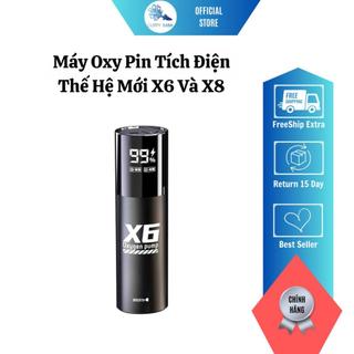 Máy oxy pin tích điện x6 và x8 chạy tối đa 48h , ít ồn và yên tĩnh