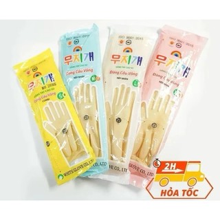 Lốc 10 cặp Bao, găng tay cao su Đông Cầu Vòng - Đủ size 39cm
