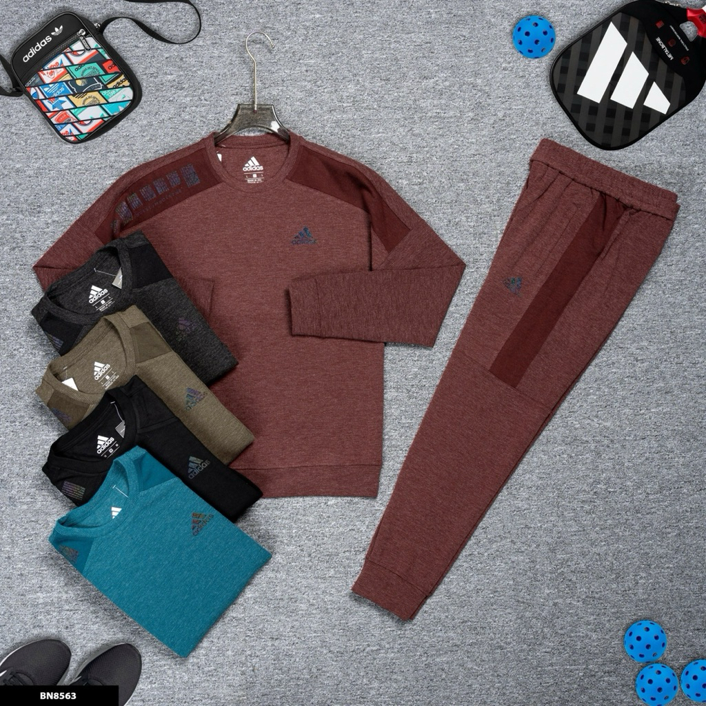 Bộ quần áo nỉ nam Adidas thu đông cao cấp, bộ nỉ nam mùa đông dày dặn hàng hiệu thiết kế 2025 Mansty