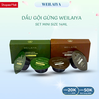  Dầu gội xả gừng Weilaiya LUXURY SIZE MINI Hũ 14g 