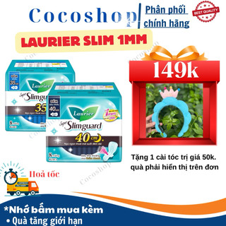  BĂNG VỆ SINH BAN ĐÊM LAURIER SLIMGUARD 30CM 35CM 40CM 
