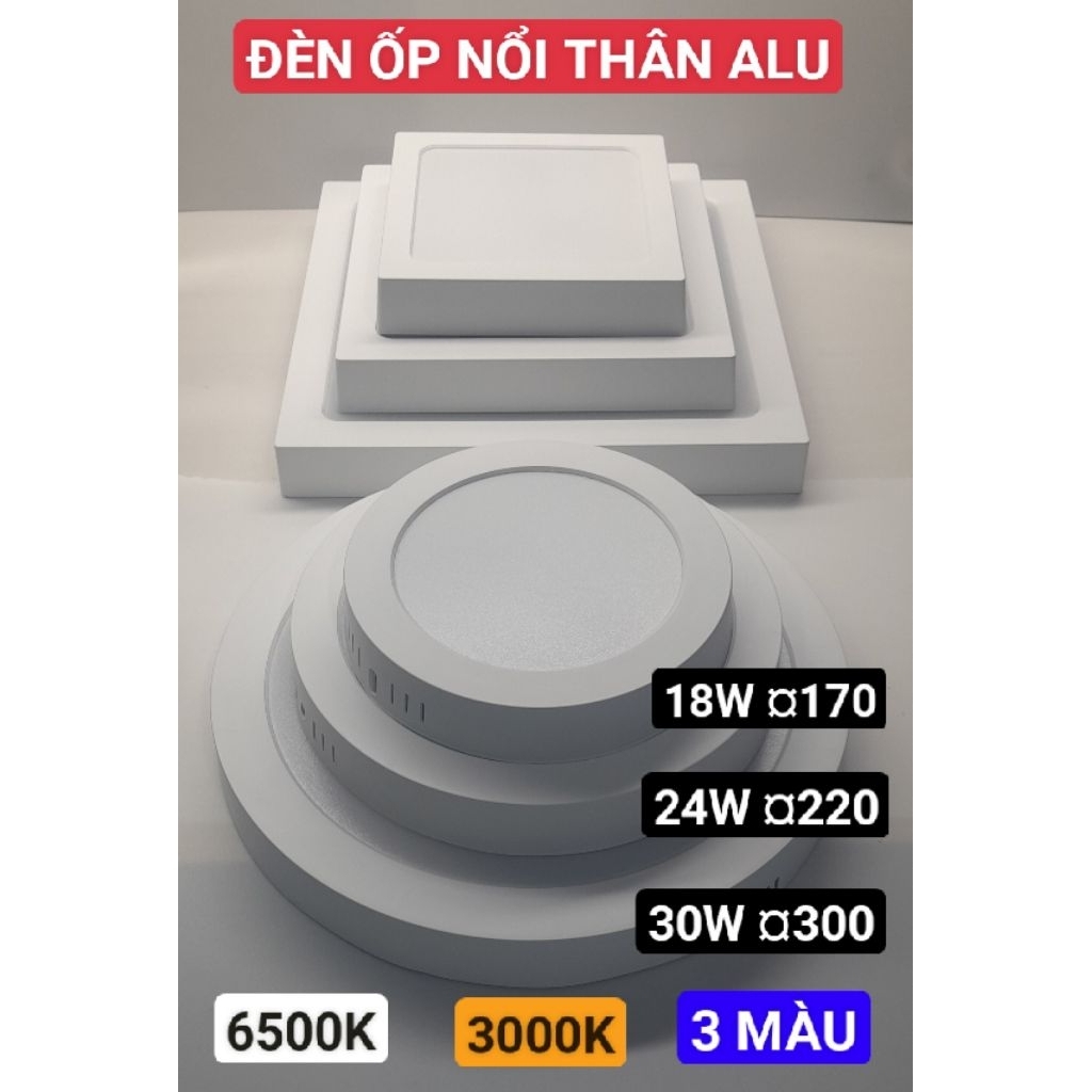 ĐÈN LED ỐP TRẦN NỔI CHÍNH HÃNG CLC BẢO HÀNH 2 NĂM GIÁ XƯỞNG