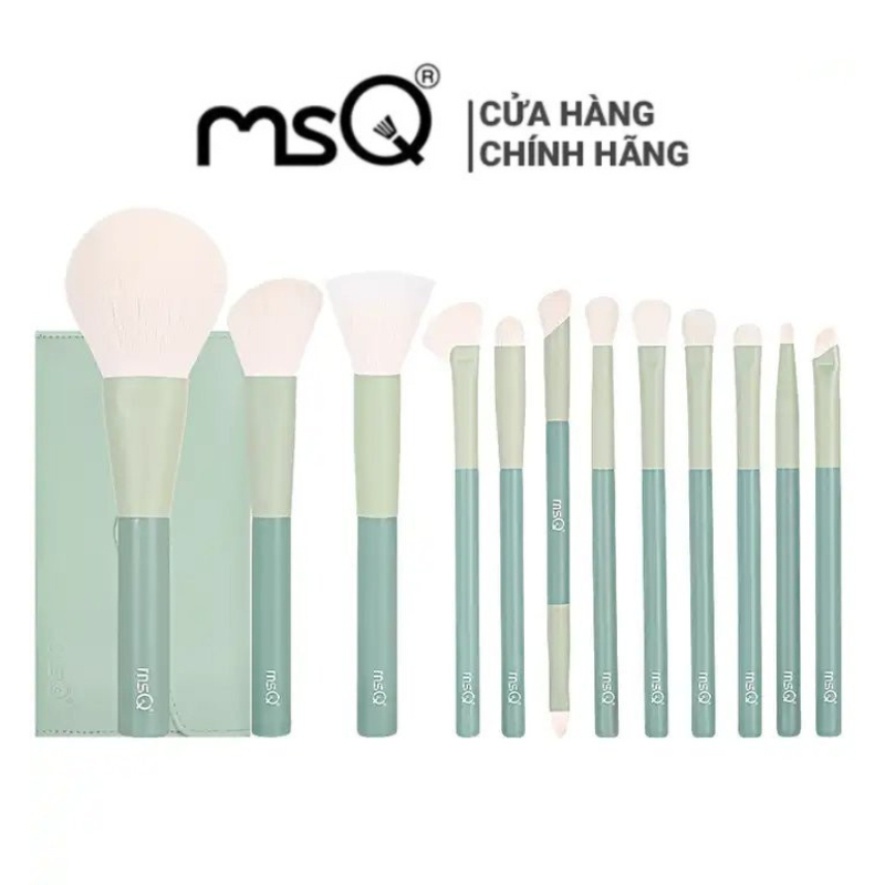 Bộ cọ trang điểm MSQ 12 cây neon (mẫu mới)