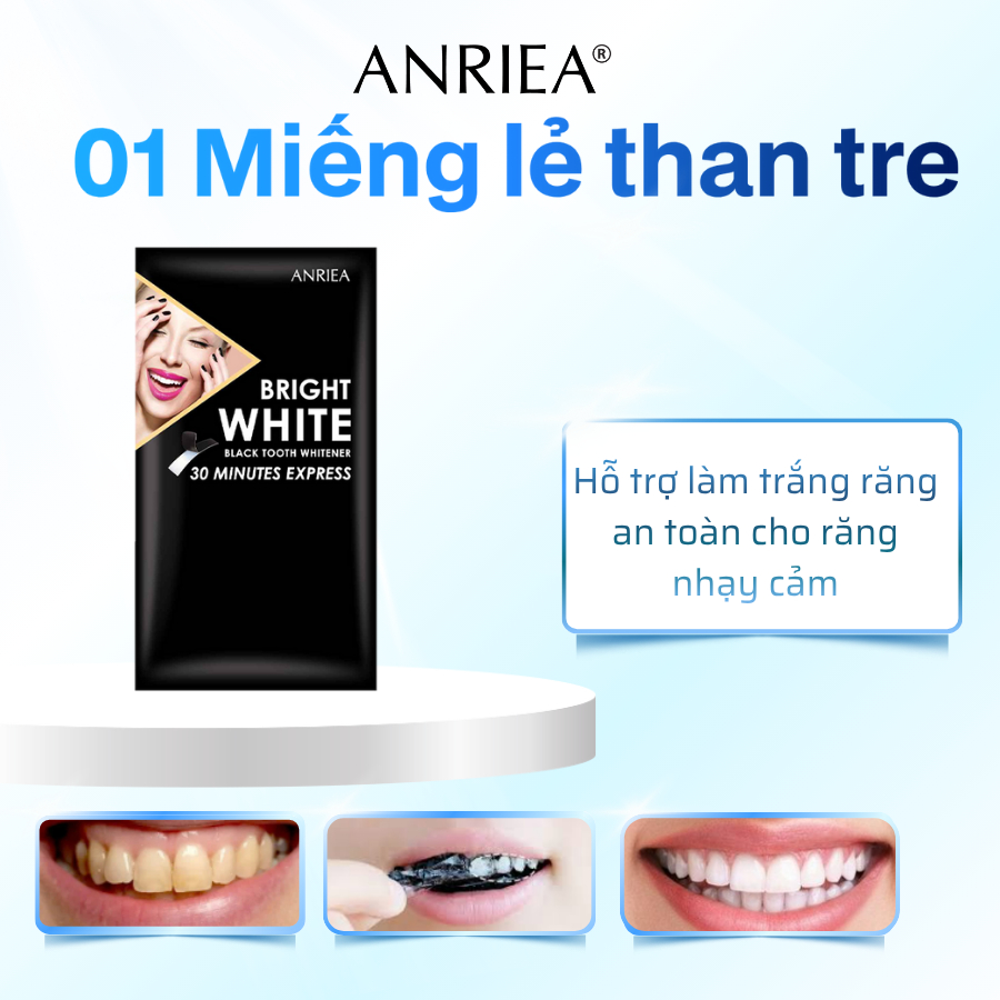 miếng dán trắng răng Anriea Than Tre - trắng răng an toàn