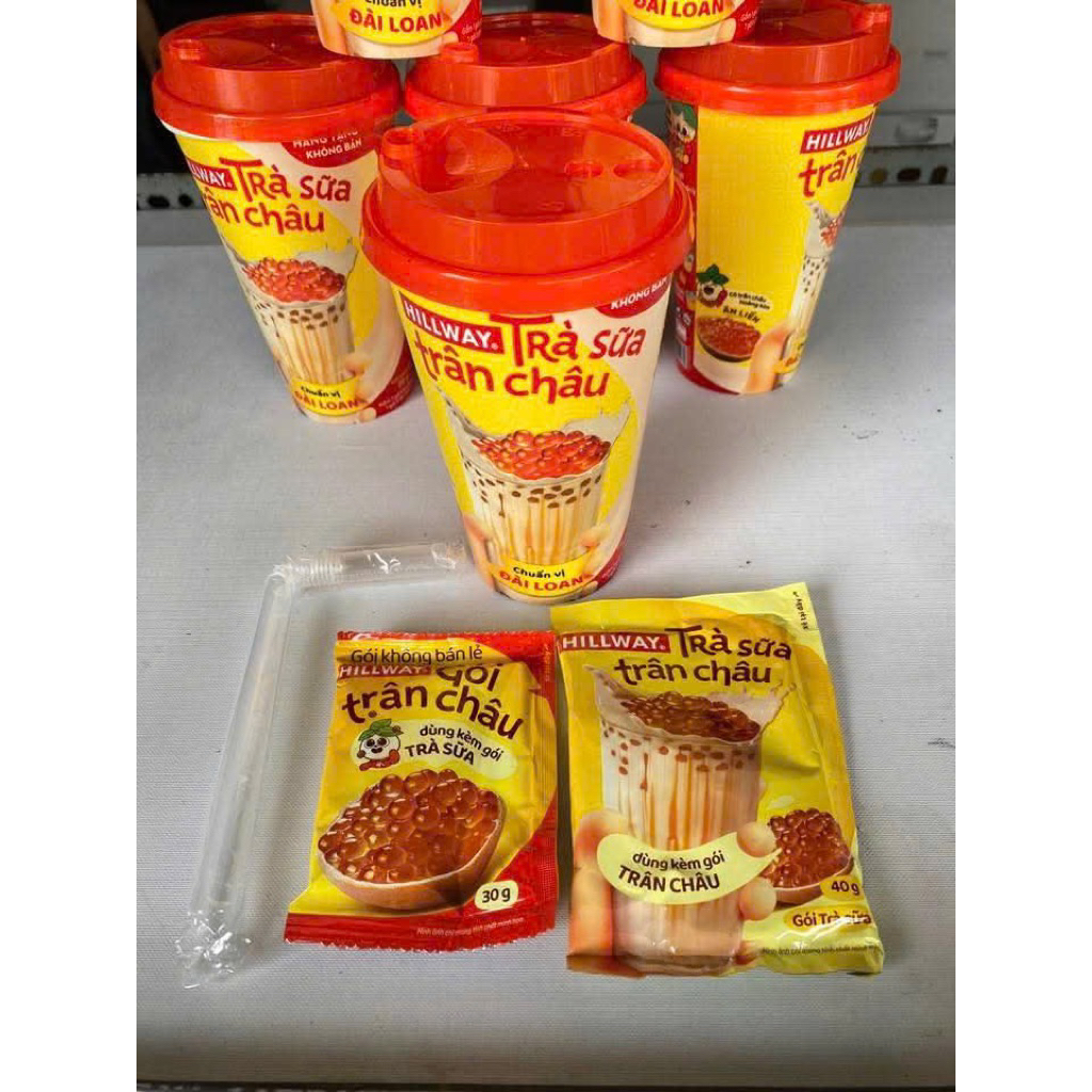 Set 10 ly Trà sữa trân châu hillway