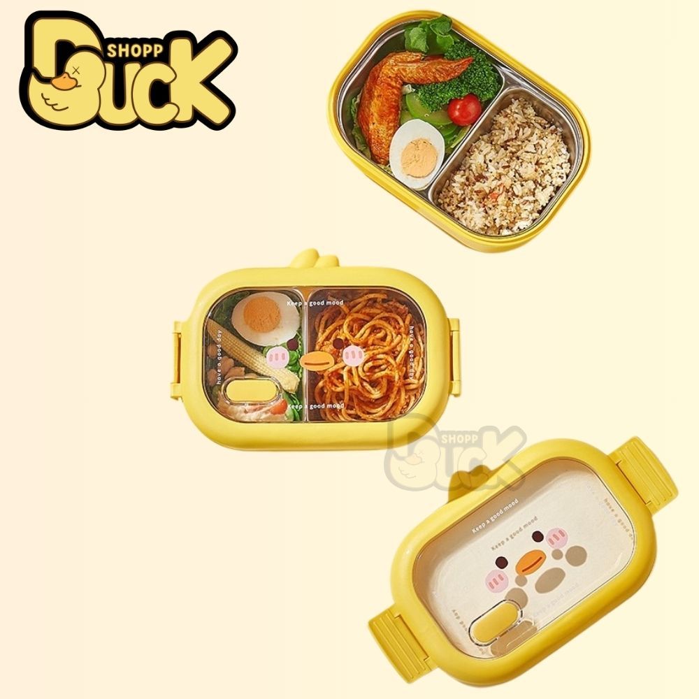 Hộp Cơm Giữ Nhiệt 1 Ngăn & 2 Ngăn Bằng Thép Không Gỉ Thiết Kế Cute Dễ Thương | BigBuy360 - bigbuy360.vn