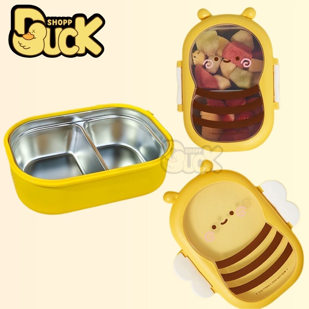 Hộp Cơm Giữ Nhiệt 1 Ngăn & 2 Ngăn Bằng Thép Không Gỉ Thiết Kế Cute Dễ Thương | BigBuy360 - bigbuy360.vn