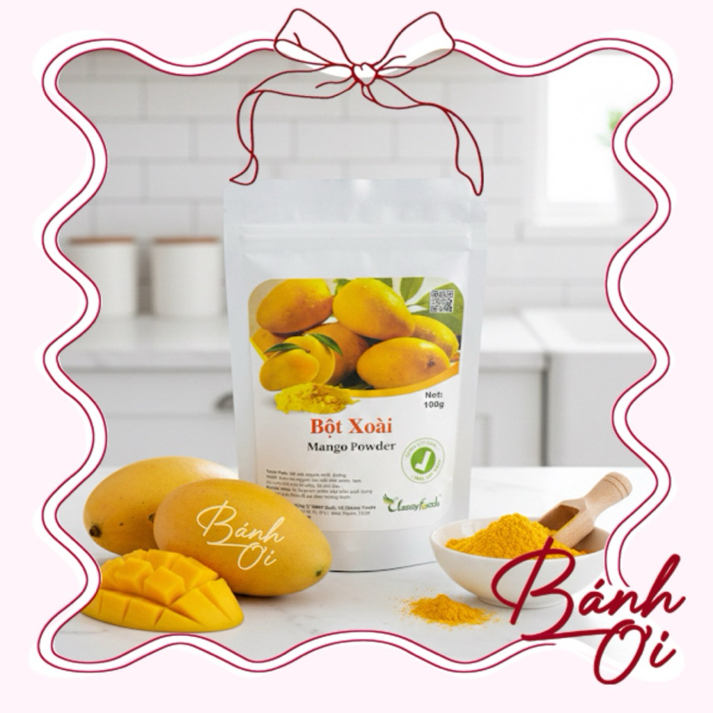 Bột Xoài, Bột Xoài Nguyên Chất – Bột Xoài Làm Kẹo, kẹo nougat, làm bánh, Trà Sữa, Yogurt, Làm Mứt Xo
