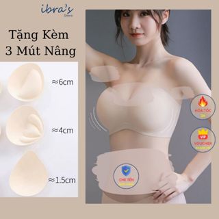  Áo Nâng Ngực Không Dây IBRA'S STORE Áo Lót Độn Ngực To Tròn Sexy Quyến rũ Không Gọng Chống Tụt Ôm Sát Body IBRA A35 