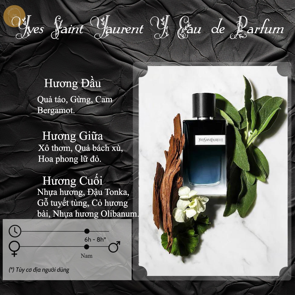 Nước Hoa Nam Y.ves S.aint L.aurent Y Eau de Parfum - 100ML | BigBuy360 - bigbuy360.vn