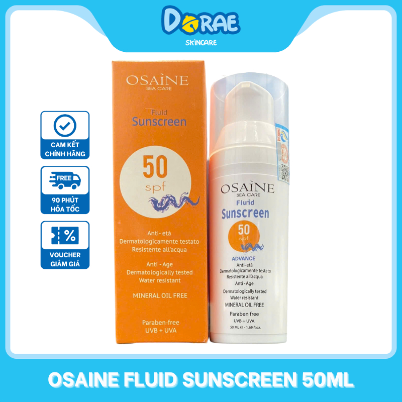OSAINE I Kem chống nắng dưỡng da Osaine Fluid Suncreen SPF50