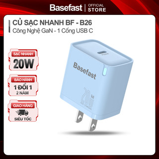  Củ sạc nhanh Basefast B26 ,1 cổng 20W type C dùng điện thoại và máy tính bảng 