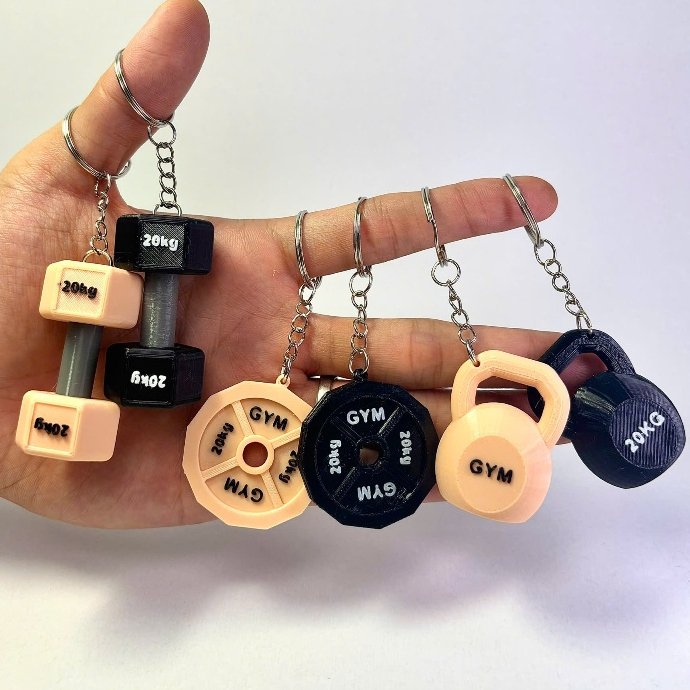 Móc Khóa Tạ Mini (Dumbbell)  – Móc Khóa Dumbbell Mini – Phụ Kiện Gymer