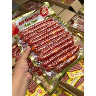 Lạp xưởng tôm trứng muối sấy dẻo - Hàng đã đươc sấy dẻo, Bảo quản nhiệt độ thường 3-6 tháng
