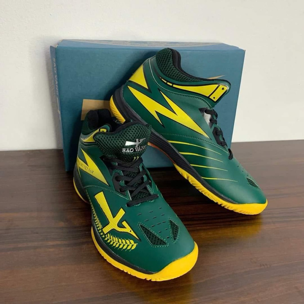 giày thể thao sao vàng 301 rêu vàng( tặng tất)