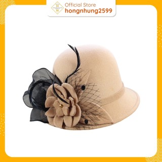 Mũ dạ nữ có gắn nơ