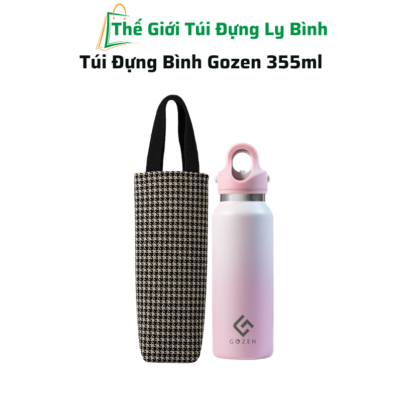 Túi Họa Tiết Đựng Bình Giữ Nhiệt Trụ Cao Gozen 355ml