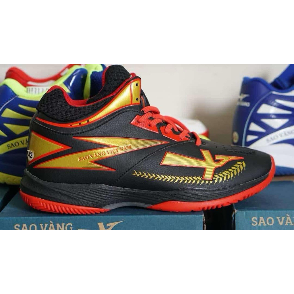 giày thể thao bóng chuyền  sao vàng 301 plus( tặng tất, cặp dây)
